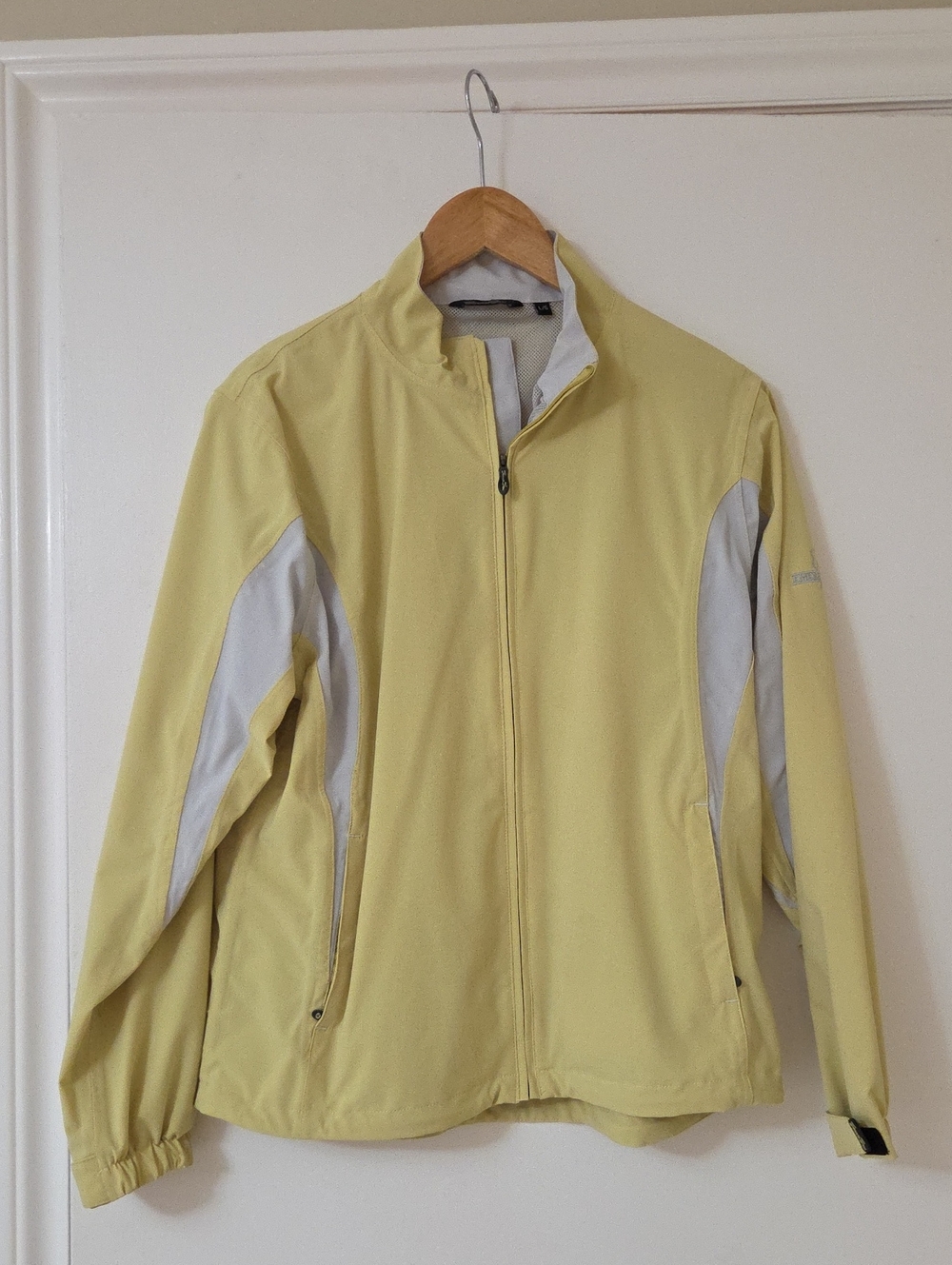 Women's Yellow Softshell Jacket with Contrast Panels